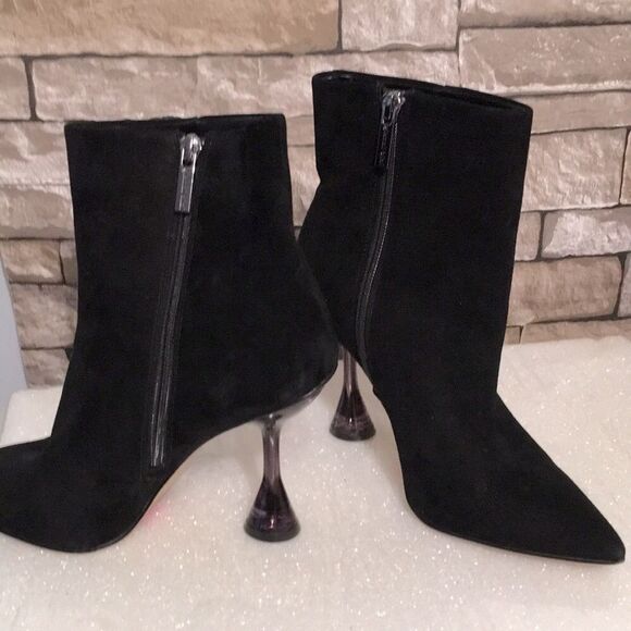 Gianni Bini Black Suede Bootie - Picture 3 of 10